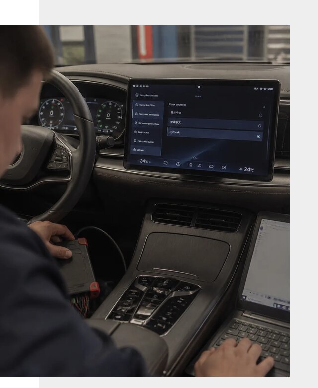 Русификация автомобиля BYD HAN для эксплуатации в Кольчугине